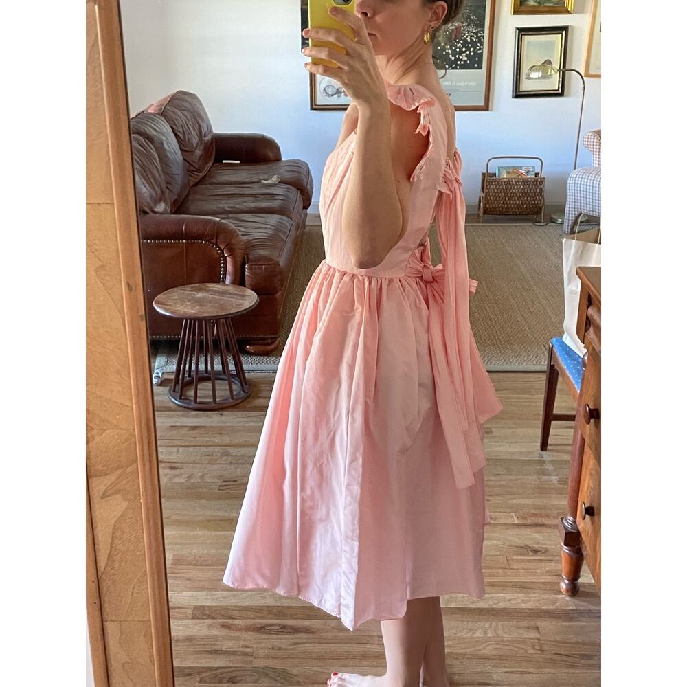 Vintage Pink Taffeta Party Dress Size Small - Picture 3 of 9
